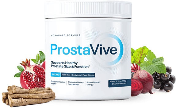 Illustrative Prostavive jar presented for product review